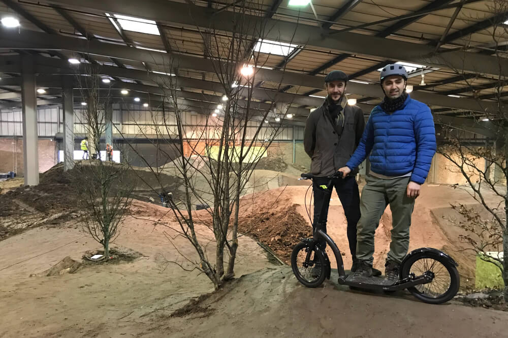 adult scooter at dirt factory manchester