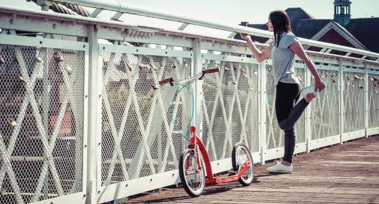 health benefits of using adult scooter, kick scooter for adults, big wheel scooter