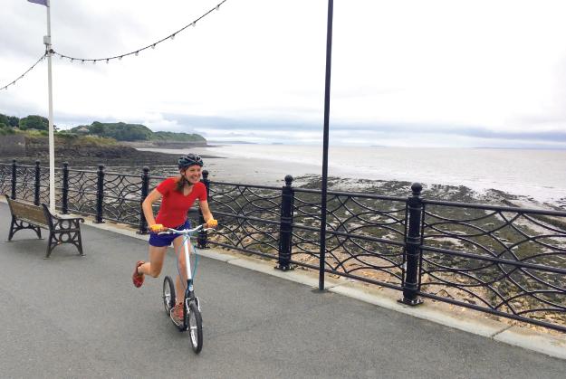 adult scooter, fitness scooter, exercise scooter, scooter with big wheels, long distance scooter