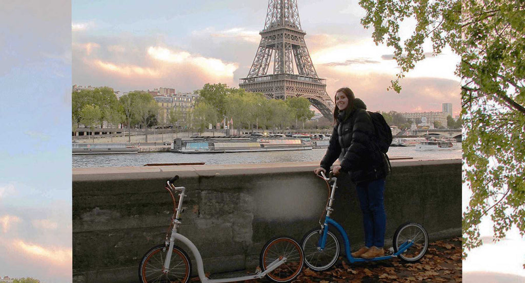 Travelling with kick-scooters - city break to Paris