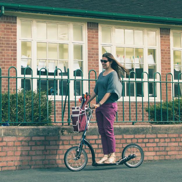 adult kick scooter, entrepreneur mum scooter, scooter with big wheels