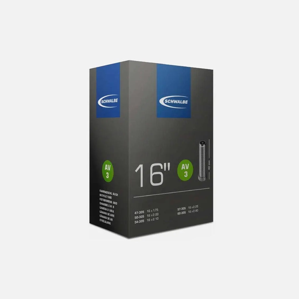 Schwalbe/GMD Inner Tube 16X 1.75(47-305), AV3 Schwalbe