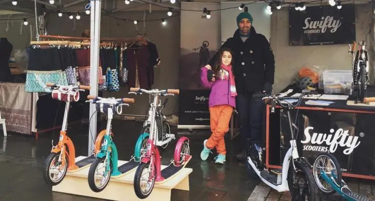 kick scooters, altrincham market, manchester product