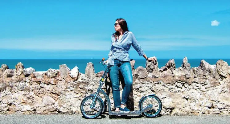 kick scooter with big wheels, foldable luxury kick scooter