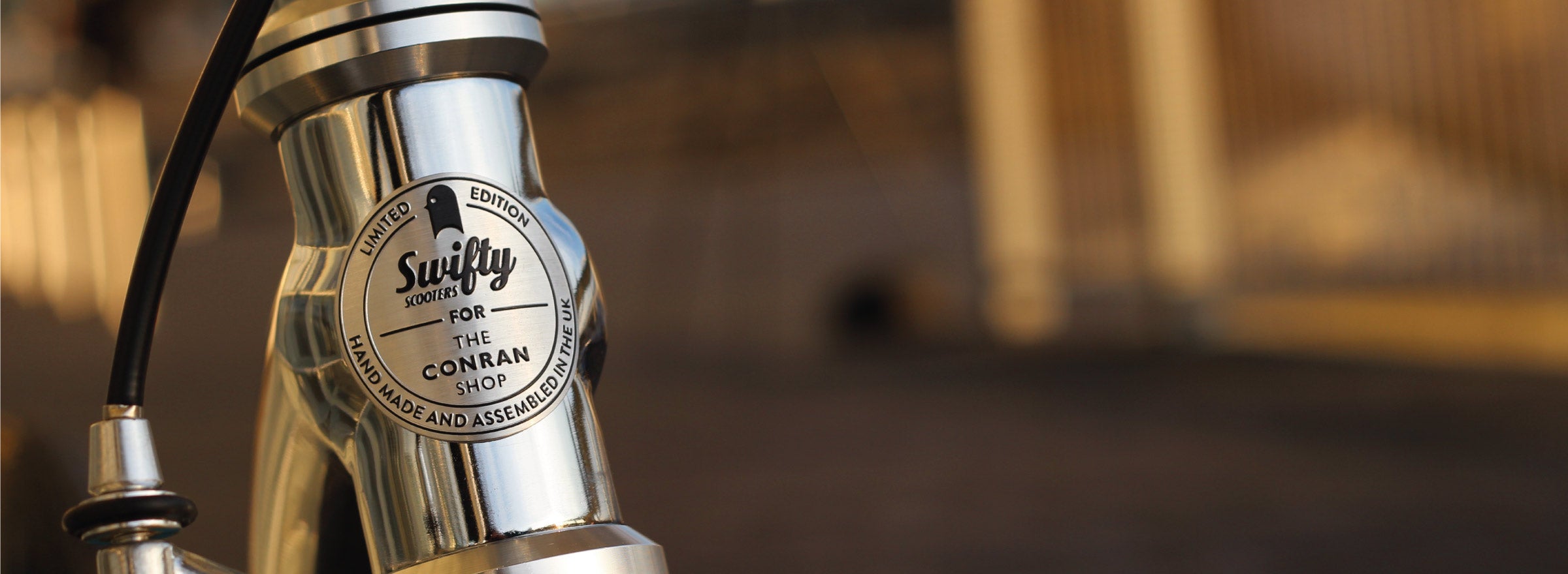 Swifty x The Conran Shop, premium scooter, adult scooter with big wheels, commuting scooter, foldable scooter